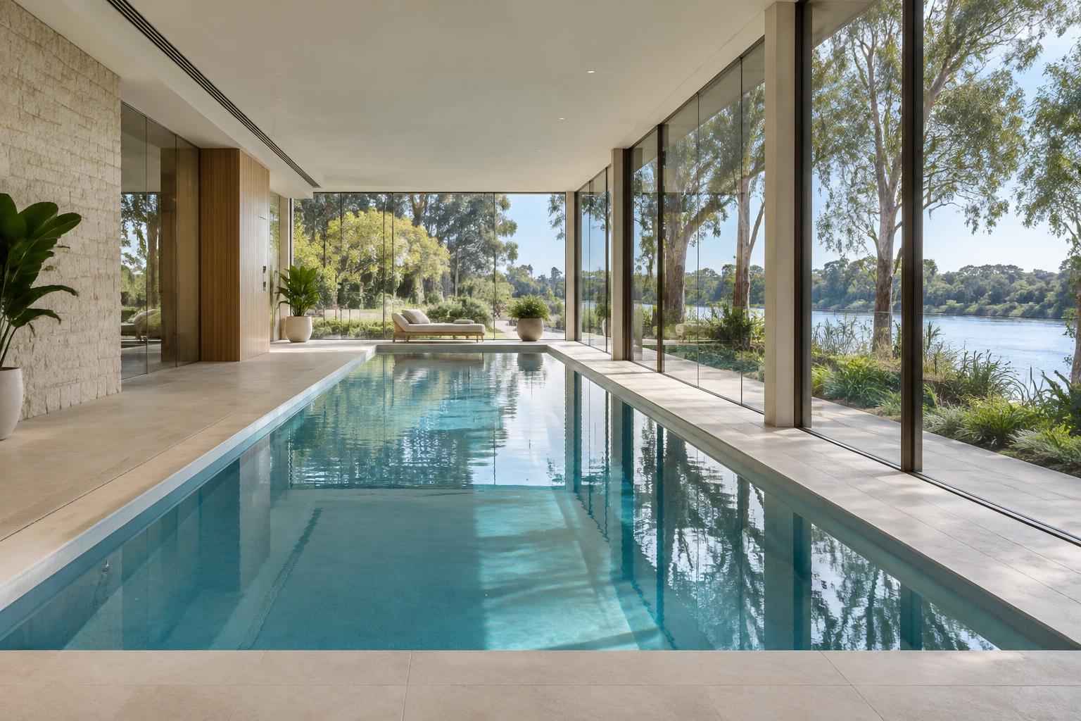 Concept photograph of an indoor pool